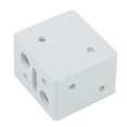 thumbnail image 2 of 4 Pcs Supports de Store Blanc Profil Bas Support de Montage Tête de Rail Couvercle d'Extrémité, 2 of 9