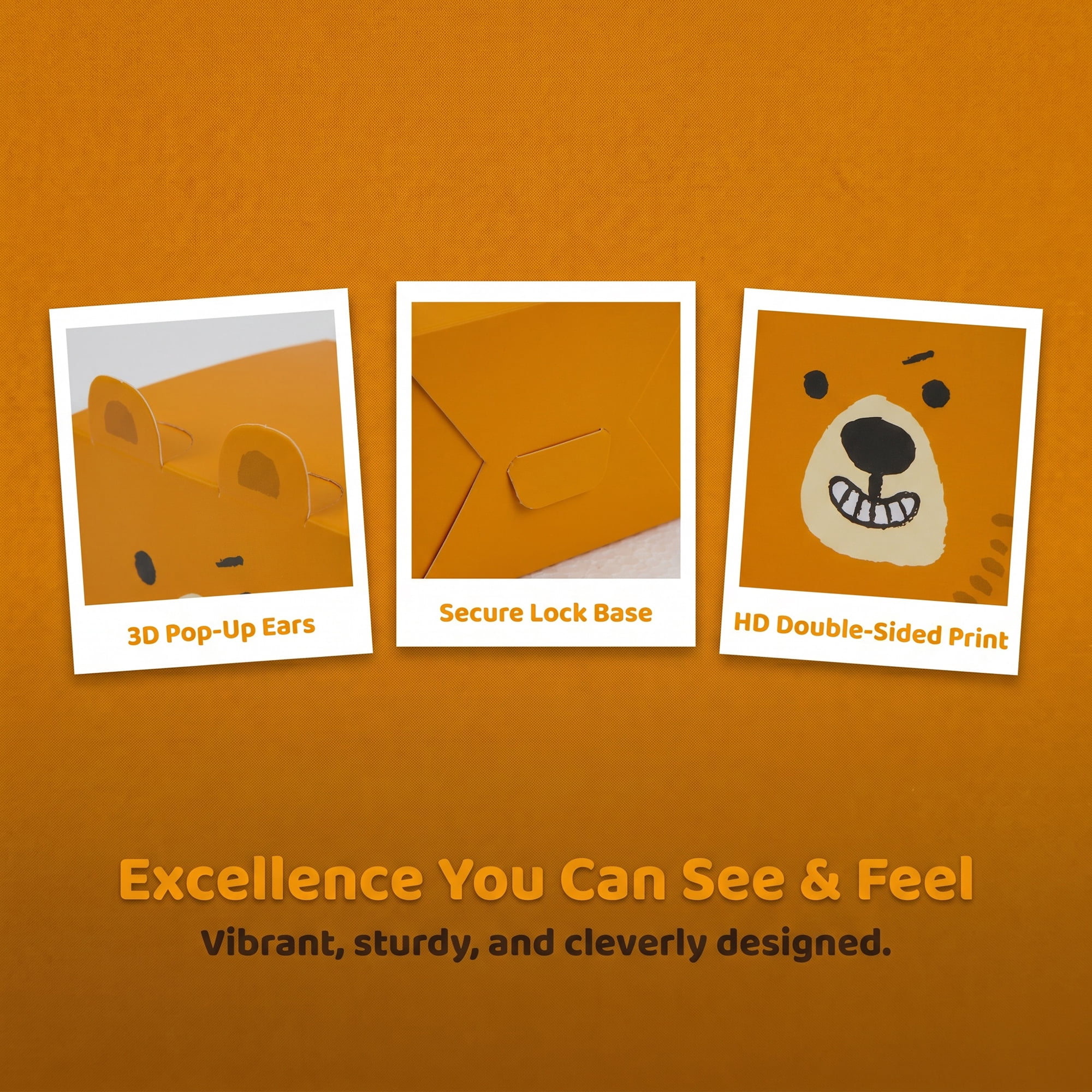 Unique Bargains 10Pcs Flat Packed Folding Animal Shapes Gift Boxes Brown 3.5"x3.5"x3.5"