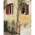 thumbnail image 2 of Zeny Cieslikowski 28x34 Gallery Wrapped Canvas Wall Art Titled - Two Windows Red Shutters, 2 of 4