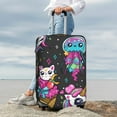 thumbnail image 7 of Pofeuu Rainbow Unicorn And Cat Icecream Print Luggage Suitcase Cover Protector Luggage Washable Covers Aesthetic for 18/24/28/32 inch Luggage（No luggage included）-Small, 7 of 7