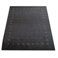 thumbnail image 4 of Rugsotic Carpets Handmade Rugs Hand Knotted Loom Rectangle 6'x9' Charcoal Wool for Indoor Use, 4 of 5