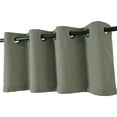 thumbnail image 3 of Regal Home Collections Oversized Grommet Top Window Valance - Gray, 3 of 5