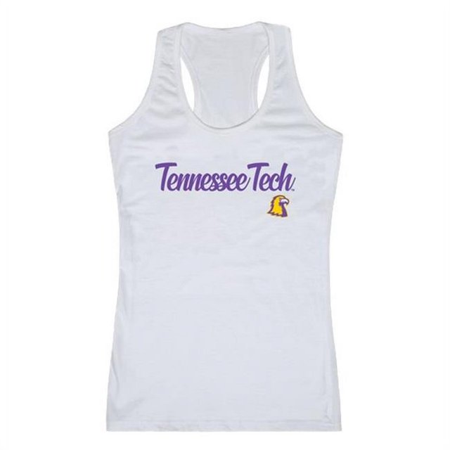 W Republic 557-391-WHT-04 Débardeur Script Tennessee Tech University pour Femmes, Blanc - Extra Large