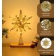 thumbnail image 3 of 60 Luces LED Estrella de Metal para Árbol de Navidad Decoración de Árbol de Navidad con Estrella de Moravia 3D con Temporizador 6H, 13,78 Pulgadas/35 cm, Dorado, 3 of 5