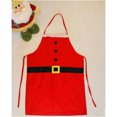 thumbnail image 2 of Christmas Halter-neck Style Sleeveless Chef Kitchen Cook Apron (Red), 2 of 5