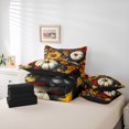 thumbnail image 6 of Homewish Autumn Pumpkin Sunflower 7pcs Bedding Comforter Set,Rustic Berry Queen Bedding Sets,Hello Fall Queen Sheet Sets For Adults,Microfiber Bedroom Decor Reversible, 6 of 8