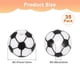 thumbnail image 3 of 35-Pack Cuentas de Balón Deportivo 12mm Redondas Blancas de Goma Sueltas para Manualidades/ Pulsera/ Collar, 3 of 7