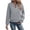 #01Gray, variant on Bomber Jacket Women Textured Lightweight Zip Up Jackets Casual Stand Collar Zipper Coat Fall Fashion Outerwear Top Yellow S
