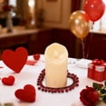 thumbnail image 2 of Decoración de la Pieza Del Centro de la Mesa de Comedor, Corazón Rojo Y Rosa Mini Corona 32cm para el Portavelas O la Pared Colgante, Decoración de la Mesa de Fiesta, 2 of 6