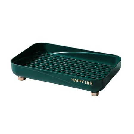 

Hloma Rectangular/Square Tray Large Water Storage Capacity Double Layered Hollow Cup Holding Water Drip Tray for Home