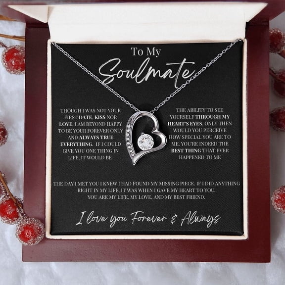 To My Soulmate | Forever Love Necklace Luxury Box