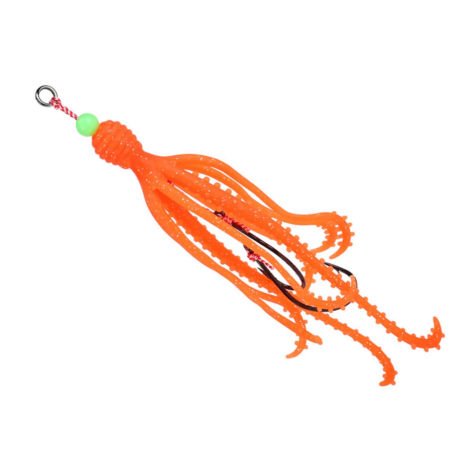 Sea Fishing Skirt Soft Lures with Double Barbed Hook Artificial Baits Squid Skrit Lure Trolling Baits