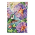 thumbnail image 2 of Heduofu  Hummingbird &amp; Hibiscus Suede Garden Flag double sided | Spring Garden Flags For Outside | garden flag House Decor for Yards Porch Gardens White, 2 of 6