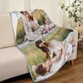 thumbnail image 5 of Custom Blanket with Picture Personalized Blankets with 9 Photos Customized Blanket Gifts for Christmas Valentines Day Gift., 5 of 6