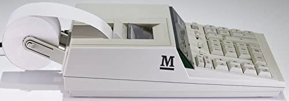 Monroe 2020PlusX 12-Digit Print/Display Medium-Duty Color Printing Calculator, Ivory