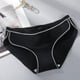 thumbnail image 2 of Bragas de mujer Calzoncillos de algodón sin costuras de cintura media Ropa interior suave, Negro, XXL Scienceny  AP001351-04, 2 of 7