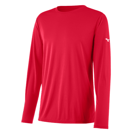 UPC: 0889961543654 | Mizuno Men s Mizuno Long Sleeve Tee Size Extra Large Red (1010)