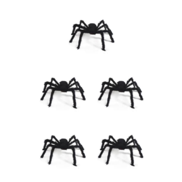 Bearachild Accesorio de felpa de araña seguro e inodoro ABS para decoración de fiesta espeluznante decoración de Halloween espeluznante 125cm Type2 NO2