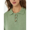 thumbnail image 3 of Button Collar Knit Sweater, 3 of 5
