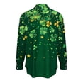 thumbnail image 2 of TaTaai Women St. Patrick's Day Long Sleeve Shirt Ladies Fashion Printed Round Neck Casual Top Lightweight Soft Polyester Blouse for Daily Party Work Vacation All Seasons Wear Gift, 2 of 5