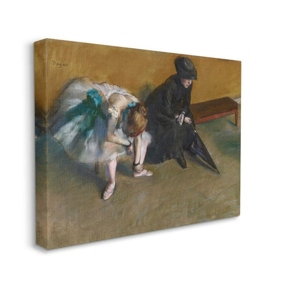 Stupell Home Décor Ballet Break Classic Painting Canvas Wall Art by Edgar Degas