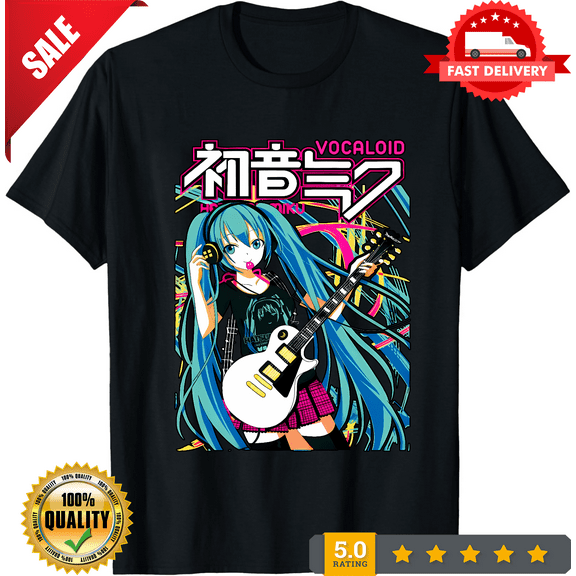 Hatsune Miku T-Shirt Anime Girl Kawaii Project Diva Vocaloid Shirt gift kids, LIMITED EDITION-TH63767