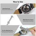 thumbnail image 3 of Watch Case Back Opener Adjustable Watch Back Remover Tool Wrench Type Remover Watchmaker Battery Replacement, 3 of 5