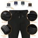 thumbnail image 5 of Pantalones calefactables USB para mujer con 4 zonas de calor y forro polar | 3 niveles de temperatura | Pantalones deportivos térmicos de invierno para actividades al aire libre, 5 of 6