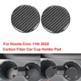 thumbnail image 2 of POSSBAY Central Control Water Cup Groove Mat Trim For Honda Civic 11th 2022 Carbon Fiber, 2 of 5