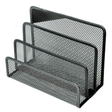 CCOCC Desk Organizer,Multifunctional Compartmentalized Office Supplies For Desk,Metal Desk Accessories,Grid Design Desk Organizers And Accessories,Paper Organizer