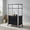 Black, variant on Barara King Baker's Rack, Microwave Stand,Bun Pan Sheet Rack, Kitchen Storage Shelf Rack,Microwave Rack Stand Rolling Storage Cart-Black
