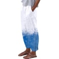 thumbnail image 1 of Pantalones de verano para mujer, informales, cómodos, con bolsillo suelto, con estampado floral Pompotops ulkah939788, 1 of 4