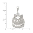thumbnail image 3 of Sterling Silver Cat Face Pendant Necklace for Women with Detailed Feline Design, Animal Lover Jewelry, Pet Memorial Keepsake, 925 Silver Cat-Themed Accessory, 3 of 6