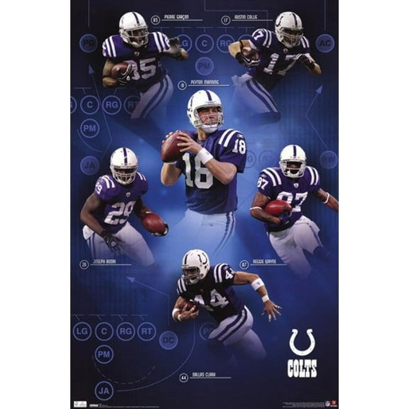 Indianapolis Colts - Offense 2010 Laminated Poster Print (24 x 36)