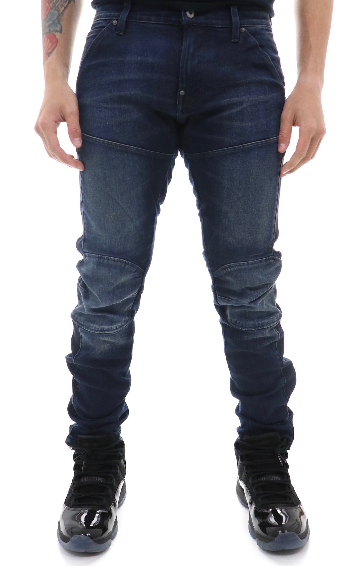 5620 3d ankle zip skinny jeans