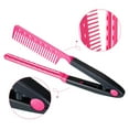 thumbnail image 3 of 2 Pieces Flat Iron Comb Straightening Comb Salon Comb Hair Styling Straightener, 3 of 5
