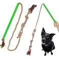 thumbnail image 2 of Dog Flirt Pole Toy Dog Teaser Rod Pet Teasing Flirt Toy with Chewing Rope for Small Medium Large Dogs Outdoor Playing Training, 2 of 7