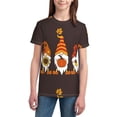 thumbnail image 3 of Wukai Fall Gnomes Youth Unisex Short Sleeve T-Shirt for Boys, Girls, Teens, and Kids-Medium, 3 of 7