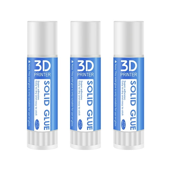 3pcs 3D Printer Solid Glue Stick Anti Edge Warping Adhesive Glue Non-toxic Washable for Hot Bed Platform Glass Plate