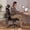 Black, variant on Ninecer Office Chair, Ergonomic Mesh Office Chair with Memory Foam Cushion, Computer Desk Chair with Wheels Adjustable Lumbar Support, Headrest, Flip-Up Armrests, Green