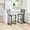 Dark Gray, variant on Counter Height Bar Stools, 26.4" Seat Height Bar Stools with Armless Design, Modern Pub Chairs with Upholstered Seat and Metal Legs Luxury Island Stools of 2 Comfortable Bar Chairs