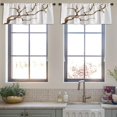 thumbnail image 4 of LALILO Kitchen Curtain Valance Watercolor Bare Tree Wood Rod Pocket Window Curtain 52"x 18" Set of 2, 4 of 7