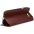 thumbnail image 4 of Samsung Galaxy J7 (2017)/J7 Sky Pro/J7 Perx/J7v/J7 Prime/Halo Case, PU Leather ID Cash Credit Card Slots Holder Folio Flip Cover & Kickstand Magnetic Flip [Kickstand] Wallet Cover - Brown, 4 of 5
