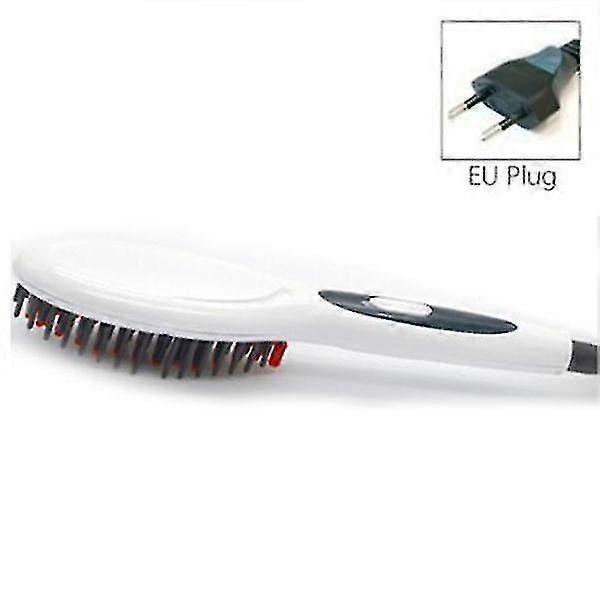 Electric Hair Straightening Comb Ceramic Hair Straightening Brush Fast Heating Soothing