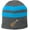Athletic Oxford/Neon Blue, variant on Ukulele UKE Patch Acrylic Beanie Hat Cap, Navy/Athletic Oxford