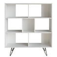 thumbnail image 4 of Decorotika Mistico White Melamine Coated Bookcase with 7 Shelves, 4 of 5