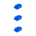thumbnail image 4 of ziyahi 10pieces Durable And Stackable PE Storage Box With Label - Heavy Load-bearing Big Opening Latch Stable Sorting Function Blue X2:250*150*120mm 3Set, 4 of 6