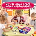 thumbnail image 6 of Piano Potato Diy Bouncy Ball Kit, Glow in the Dark Party Favor Set with 7 Colors & 5 Molds for Kids Ages 8-12, Makes 30 Pieces, 6 of 8