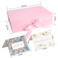 thumbnail image 2 of Caja de Regalo Rosa con Cinta, Cajas de Regalo Magnéticas con Tapas, Caja Decorativa para Empaque de Regalo, 2 of 5