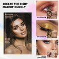 thumbnail image 2 of Makeup Book Palette, All in One Makeup Eyeshadow Palette, Book-Style Makeup Palette with Pro Shades, All In One Eyeshadow Blush Contour Highlighter, Multi-functional Beauty Makeup Book, 2 of 7